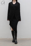 marc le bihan tie trim jacket 2250 E23 black